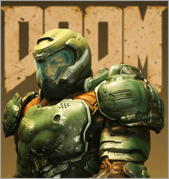 DOOM life size statue